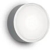 Ideal Lux utendørs vegglampe Urano antrasitt aluminium Ø 16 cm