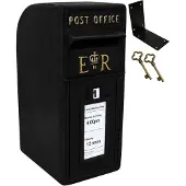 MonsterShop Svart Royal Mail-postkasse