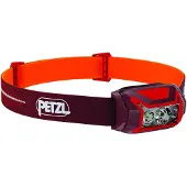 Petzl Actik Core, Hodebåndslommelykt, Rød, Knapper, Batterinivå, IPX4, LED