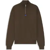 HUGO Neeler 10249110 Blue Halv Glidelås Genser