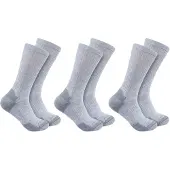 Carhartt Crew Socks 3-Pack Men's Grey M
