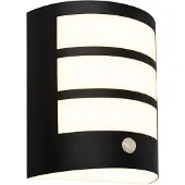 Briloner Utendørs LED-vegglampe 3795015, svart, sensor, IP44