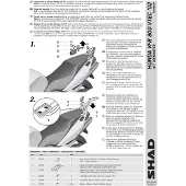 Shad Honda Vfr800/vfr800 Vtec Bakre Montering Av Toppboks