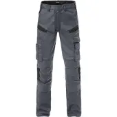 Fristads Bukse med kneputerlommer 2555 STFP Grå/svart D92
