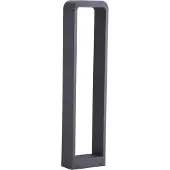 LINDBY Emima LED-gatelampe, 80 cm, antrasitt, aluminium