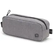 Dicota Eco Motion - Eske for mobiltilbehør - resirkulert PET-polyester - lysegrå