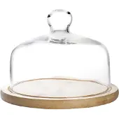 Ibili 18 Cm Glass Topp Med Trebase