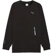 Puma PUMATECH Relaxed Crew Sweat Men, Clothing, Black, XXL