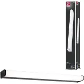 Paulmann LED-vegglampe Arneb, svart, 59 cm 3.000 K IP44