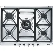 Smeg Classica Se70sgh-5 70- Gasskomfyr 75 Cm