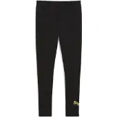 Puma ESS METALLIC Leggings Women, Clothing, Black/Metallic Gold, L