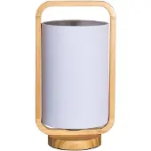 Pauleen Woody Charm bordlampe i stoff og tre