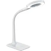 TRIO Med fot - LED-lupelampe Lupo i hvitt