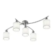 TRIO Skjermer av hvitt stoff - taklampe Garda