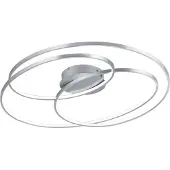 TRIO LED-taklampe Gale, 80 cm, matt nikkel