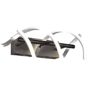 TRIO LED-vegglampe Sequence, dimbar, CCT, aluminium