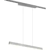 TRIO LED-pendellampe Paros DUOline, bjelke, nikkel