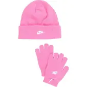 Nike Lue/Hansker - Strikk - Leken Rosa - - 8-16 år - Lue