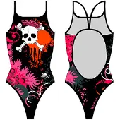 Turbo Flowers And Skulls Badetøy