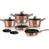 Berlinger Haus BH-6191 grytesett 11 stk., Metallic Line roségull