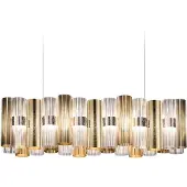 Slamp LED-hengelampe La Lollo, gullfarget, 100 cm