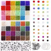 Pro Kiera Smykkesett - Rocailles Perler - 35000 stk
