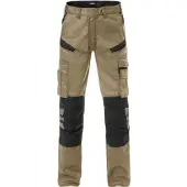 Fristads Bukse med kneputerlommer 2555 STFP Khaki/svart D108