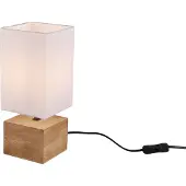 Reality Bordlampe Woody med trefot, 12 x 12 cm