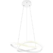 Reality Course LED-pendellampe, matt hvit, 4000 K, Ø 60 cm, metall