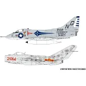 Airfix A50185, Flymodell med fastvinge, Monteringssett, 1:72, Mig 17, Douglas Skyhawk, Alle kjønn, Plast