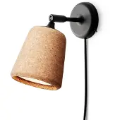 New Works Material Originals vegglampe kork natur