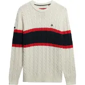 Superdry Stripe Cable Genser