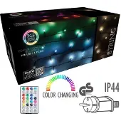 Koopman International Koopman juletrelys Juletrelys strenglys 198 RGBW LED med fjernkontroll