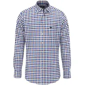 Fynch&Hatton Classic Combi Check Skjorte Med Lange Ermer
