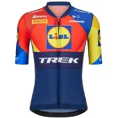Santini Team Aero Lidl-trek 2025 Kort Ermet Trøye