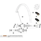 Mavic Ksyrium Elite Allroad/allroad Elite Disc 2017 Venstre Eiker 12 Enheter