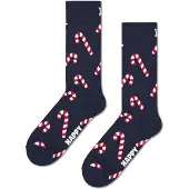 Happy socks Sokker med Candy Cane-motiv Blå Mørkeblå Størrelse