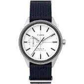Timex Marlin Jet Auto Case Silver Klokke blå