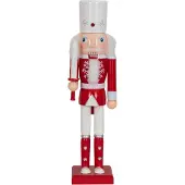 Home-tex Nøtteknekkerfigur - 38 cm - Fin nøtteknekker med sverd