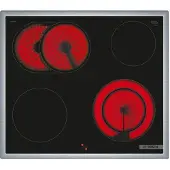 Bosch HEF113BB0 + NKN645GA2E, Keramisk, 4 zone(s), Glass-keramikk, Svart, Berøringskontroll, 58,3 cm