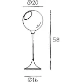 Design By Us Ballroom bordlampe, grønn, glass, munnblåst, dimbar