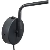 Dyberg Larsen vegglampe Manchester, grå, utstikk 45 cm