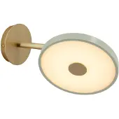 UMAGE LED-vegglampe Asteria Short, oliven/messing, stikkontakt