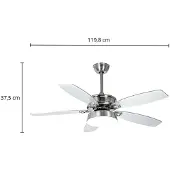 LUCANDE LED-takvifte Kuvio, DC, stillegående, Ø 120 cm, CCT