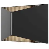 Loom Design utendørs LED-vegglampe X, svart, IP65, aluminium