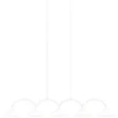 Globen Lighting hengelampe CURVE 5, hvit, 5 lyskilder, 165 cm