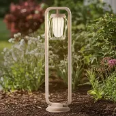 LUCANDE veilampe Chandan, 90 cm, beige, metall, IP54