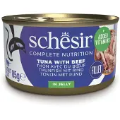 Schesir Complete Nutrition filet i gelé 6 x 85 g - Tunfisk med storfe