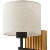 LUCANDE vegglampe Lieske, beige, E27, LED-leselampe
