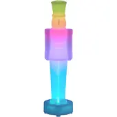 QAZQA Julebordlampe hvit inkl. LED dimbar og oppladbar RGBW-IC - Nutcracker